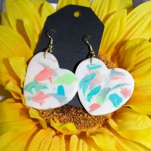 Clay topped with resin